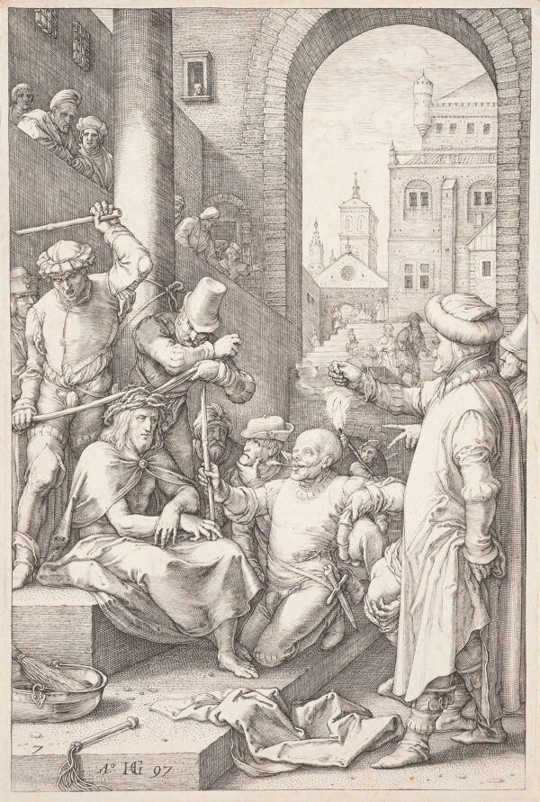 Christ being mocked.