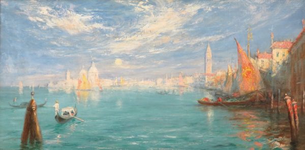 A view of Venice from the water.