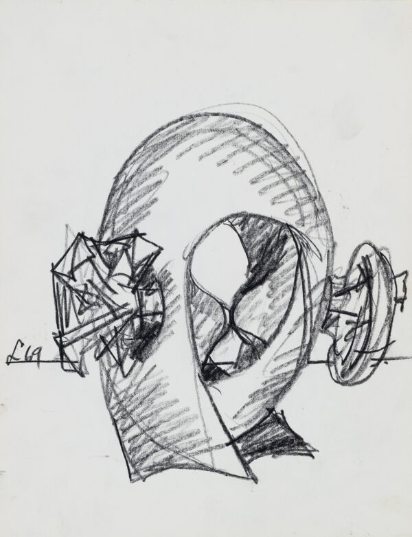 Sketch of proposed sculpture.