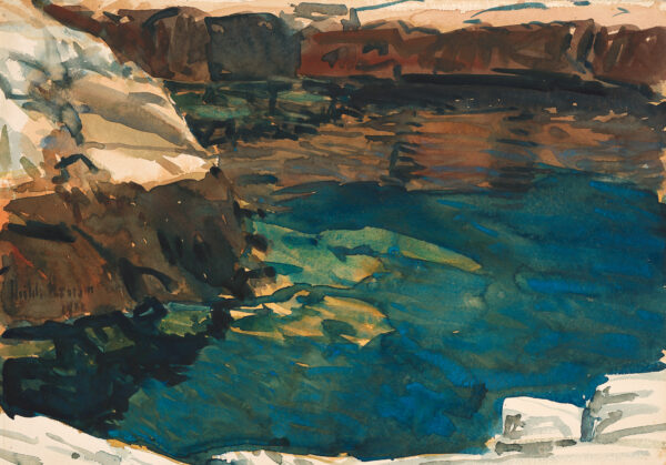 Semi-abstracted rendition of rocky coastline (Isles of Shoals)