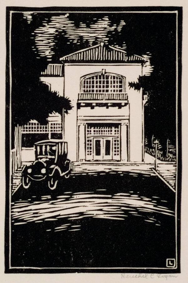 Depicts the west end of the McCormick-Armstrong building, Wichita.