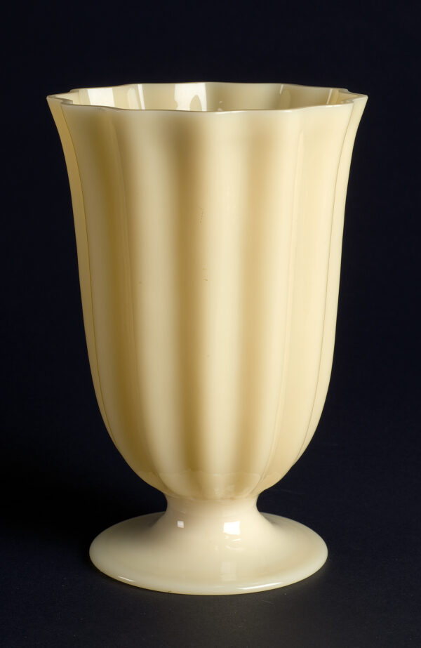 Ivory colored glass vase (Shape # 7331)