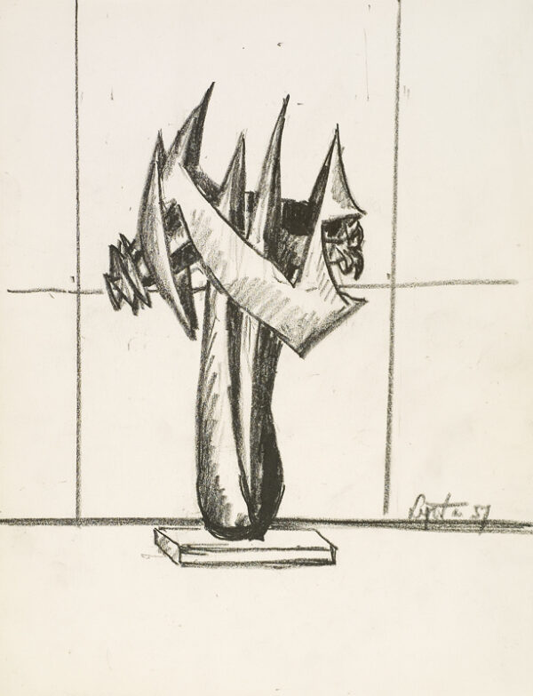 Sketch of proposed sculpture.