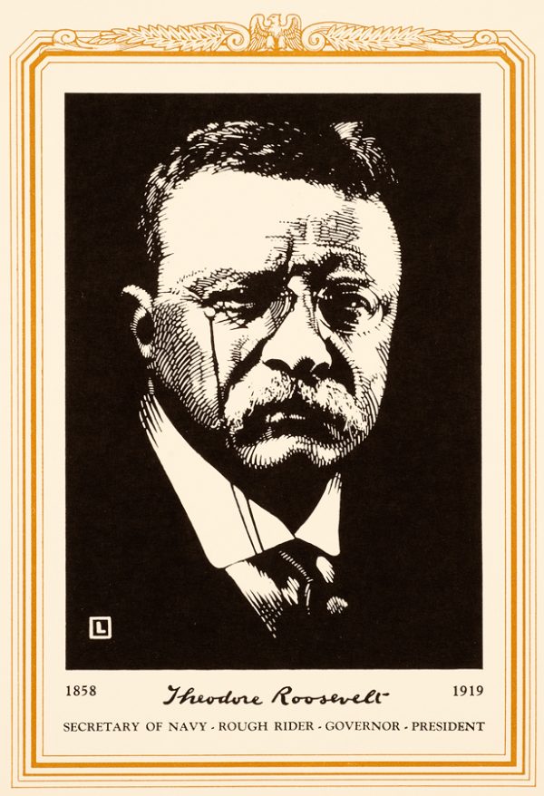 A portrait of Theodore Roosevelt