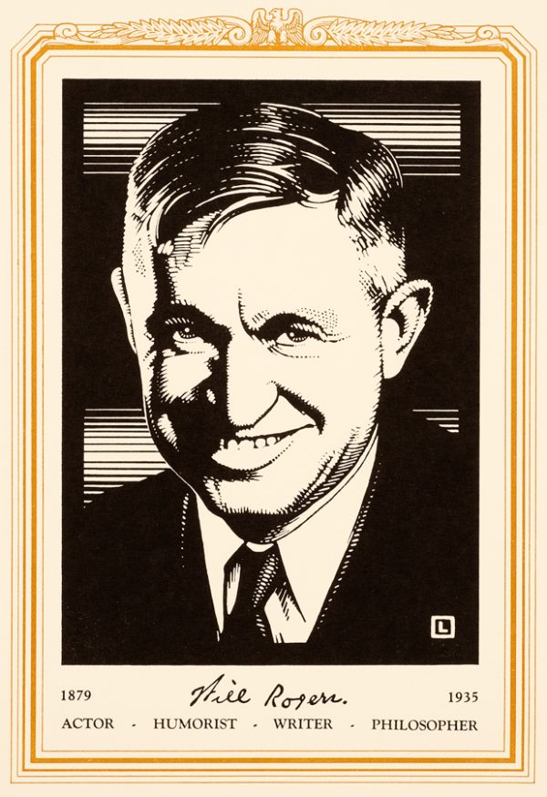 A portrait of Will Rogers