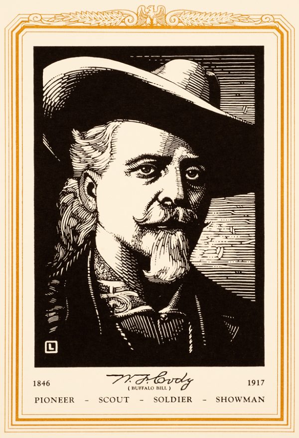 A portrait of William Frederick (Buffalo Bill) Cody