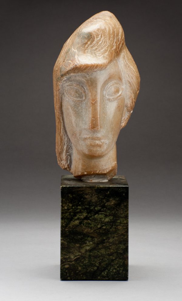 A head of a woman
