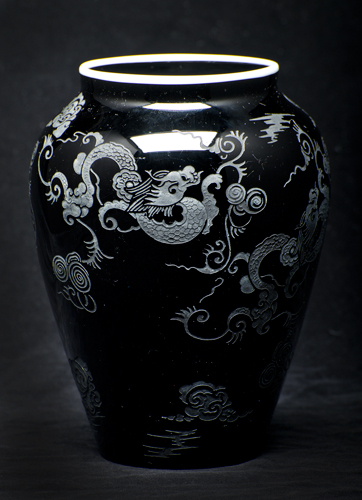 black, white, engraved