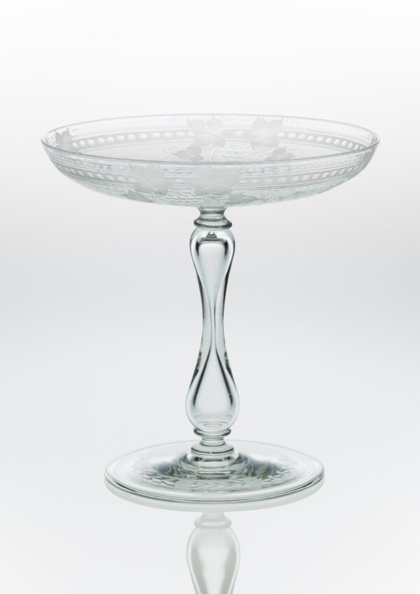 clear, engraved