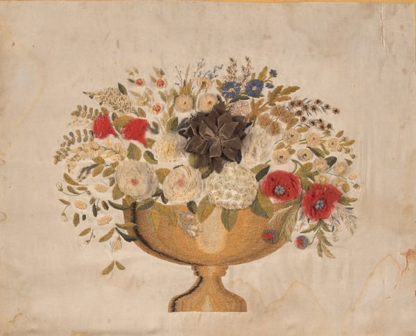 A bouquet of flowers in a vase