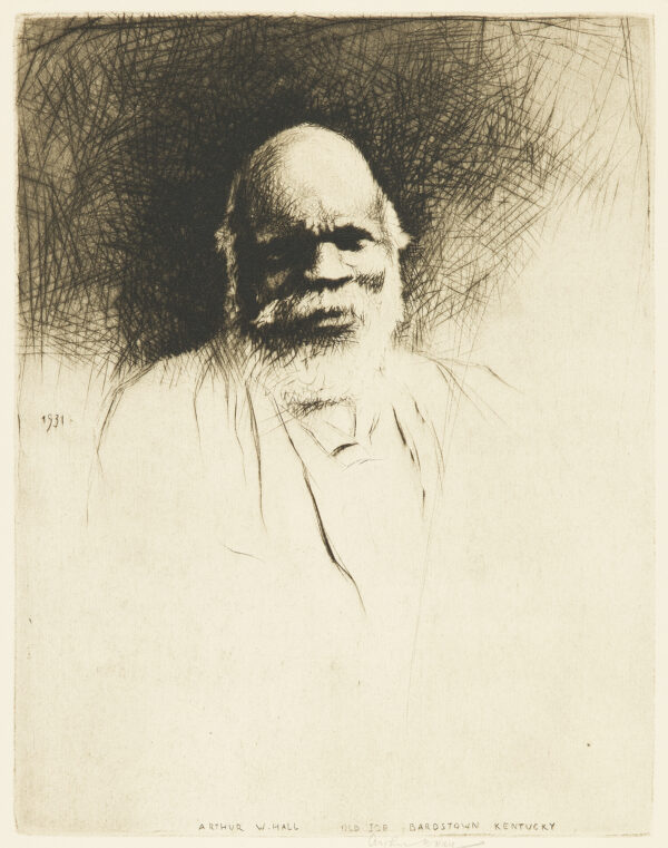 Portrait of an older African American man with a beard.