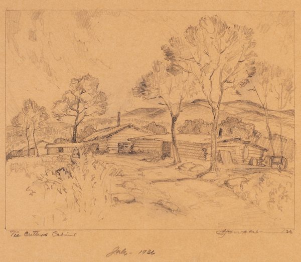 A series of buildings with trees interspersed.