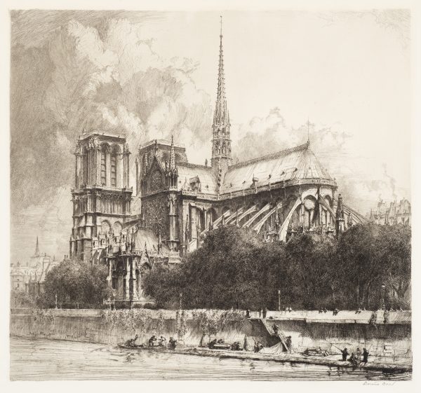 Illustration of Notre-Dame Catherdral in Paris