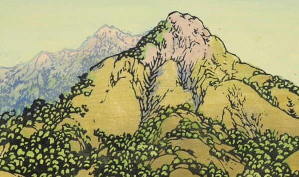 Print of distant hilltops