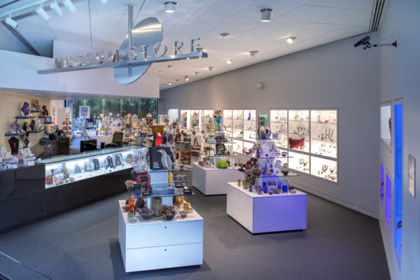 Interior view of the Museum Store with toys, games and puzzles