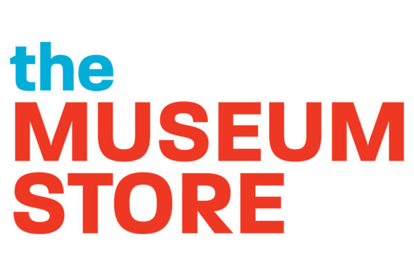 The in blue color and Museum Store in red color