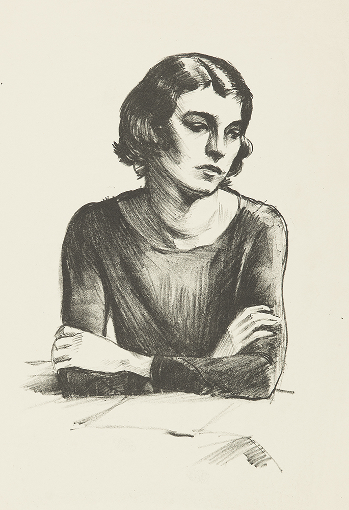 Untitled (Mary Leaning on Table) - Wichita Art Museum