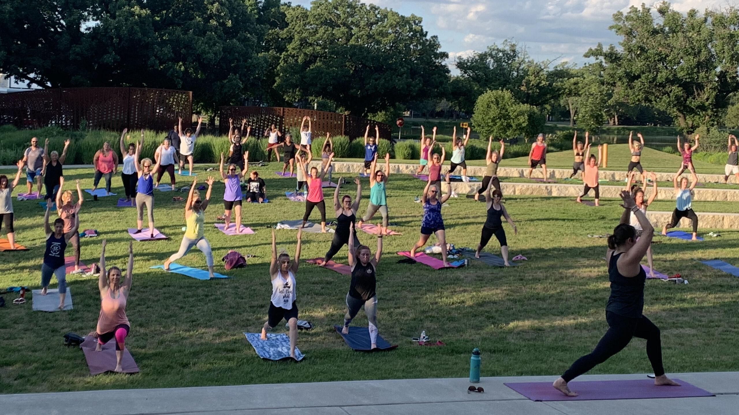 Yoga in the Art Garden Wichita Art Museum